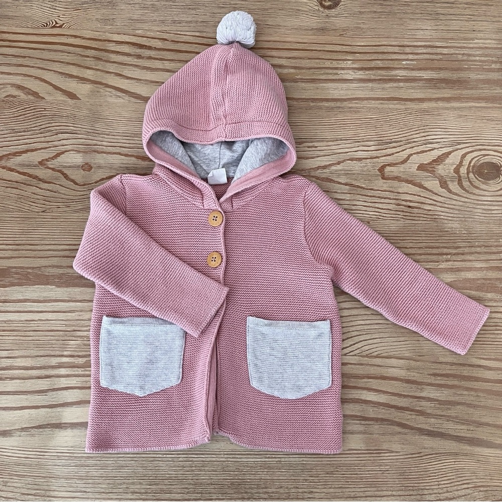 Korango Hooded Cardigan, Pink